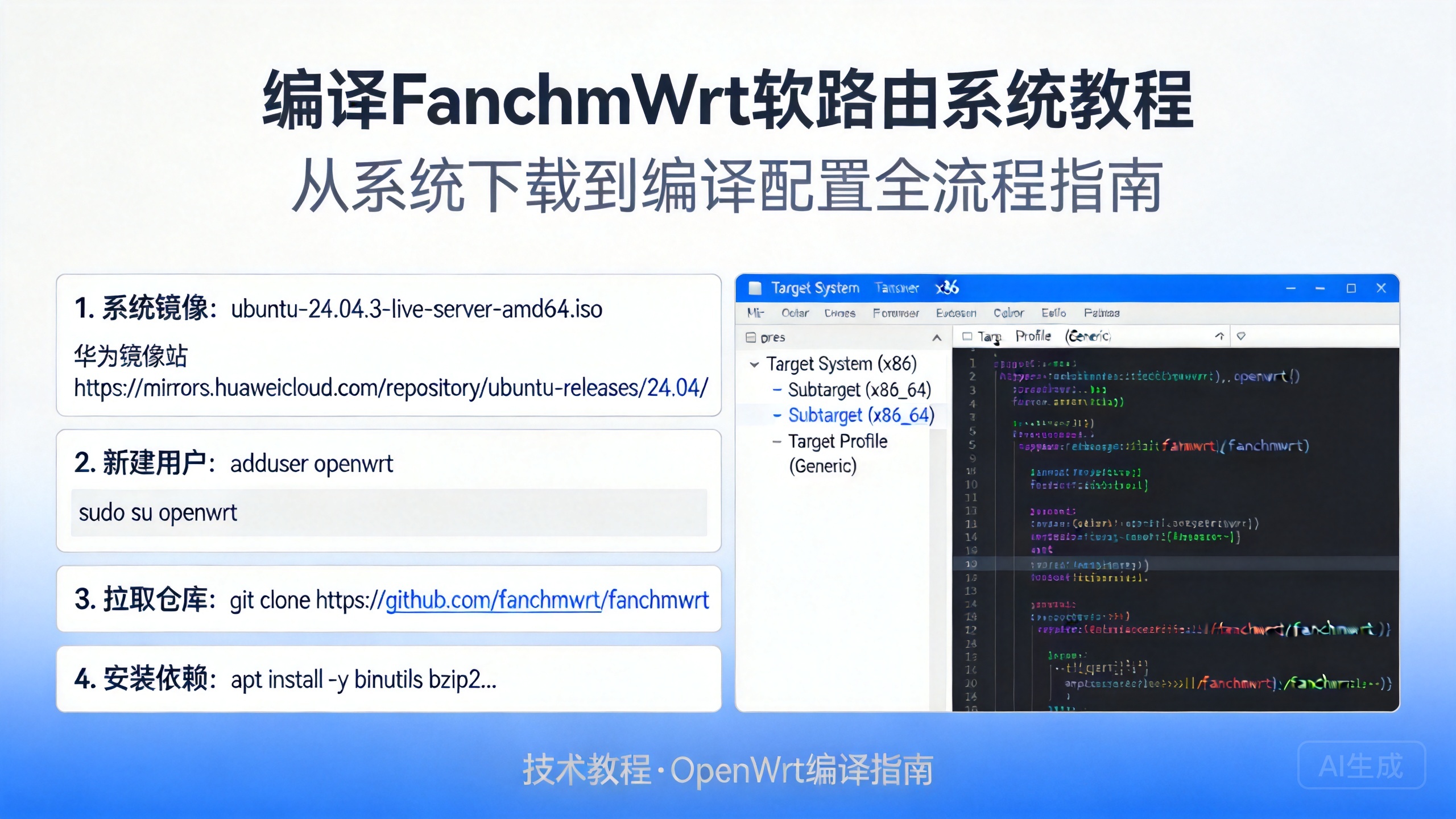 编译FanchmWrt软路由系统教程