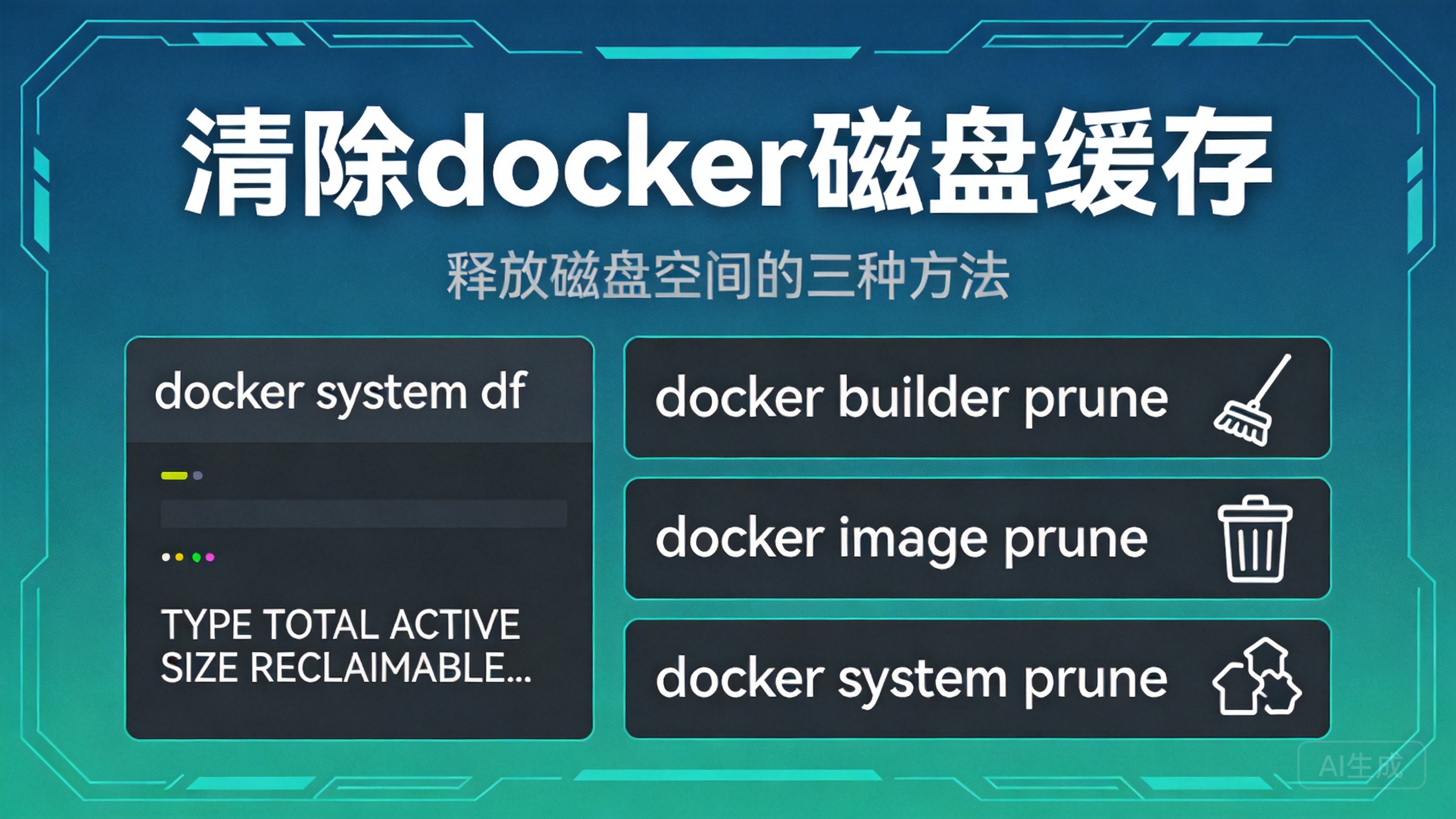 清除docker磁盘缓存
