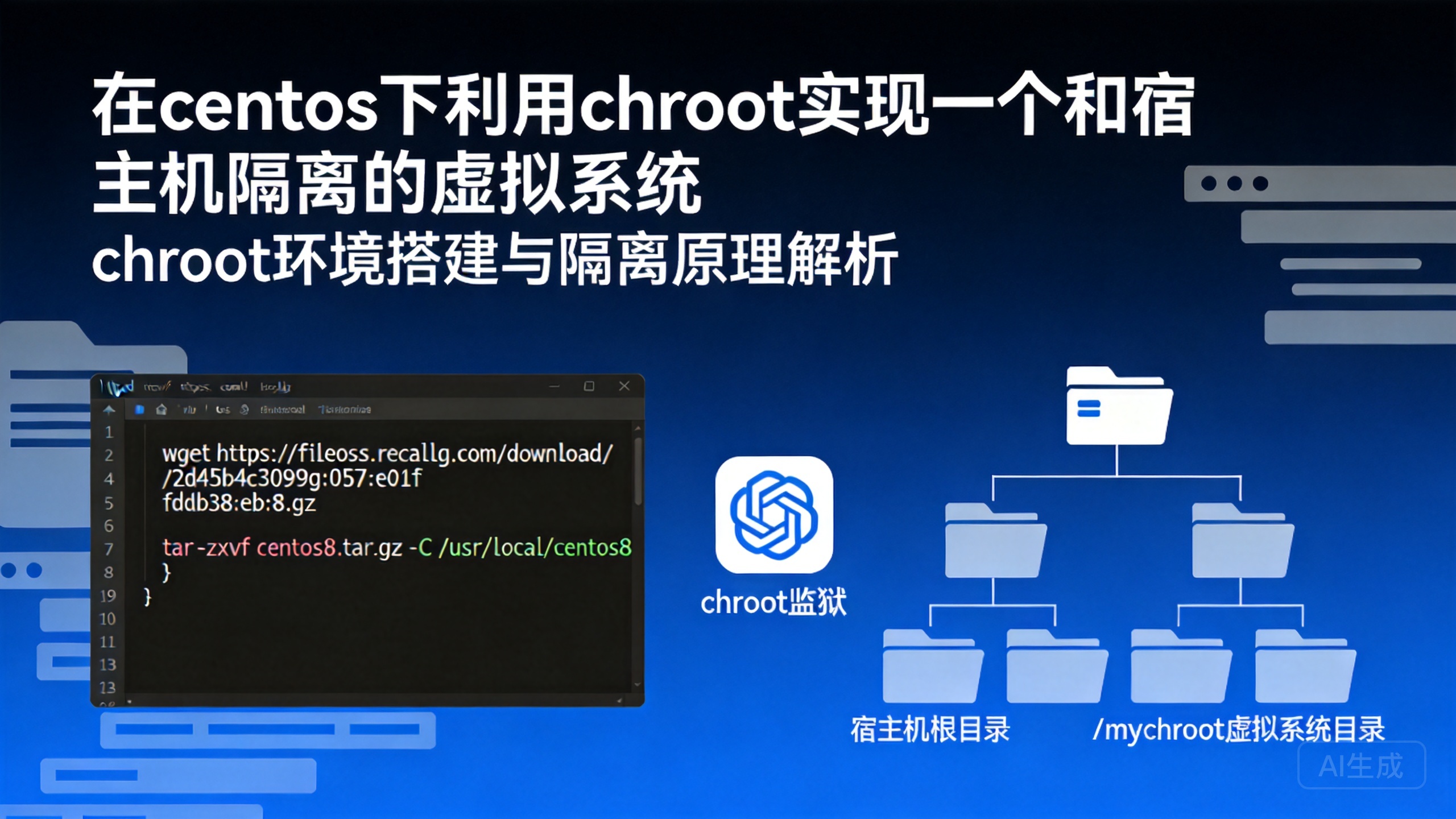 在centos下利用chroot实现一个和宿主机隔离的虚拟系统